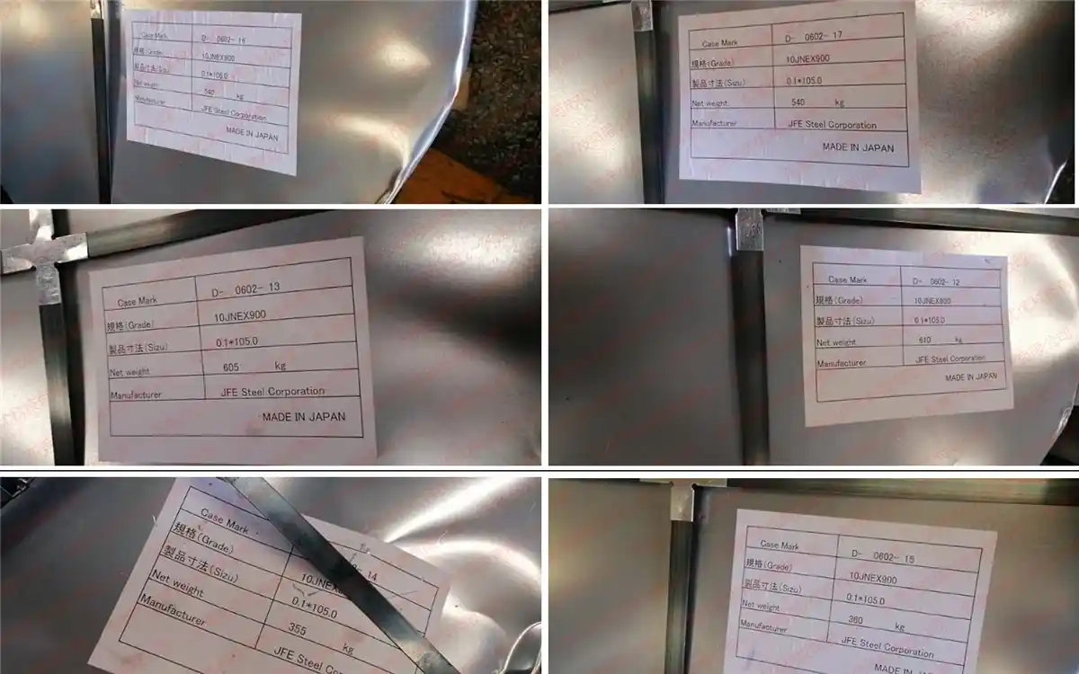 Imported Kawasaki ultra-thin silicon steel raw materials 10JNEX900 10JNHF600
